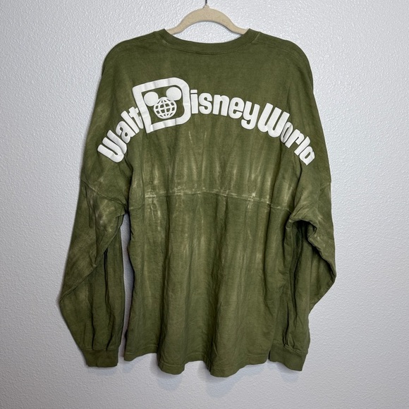 Disney Spirit Jersey Size Large Green Tie Dye Cotton - Picture 2 of 6